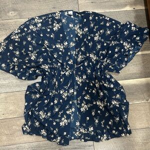 Floral Navy Women's Tunic